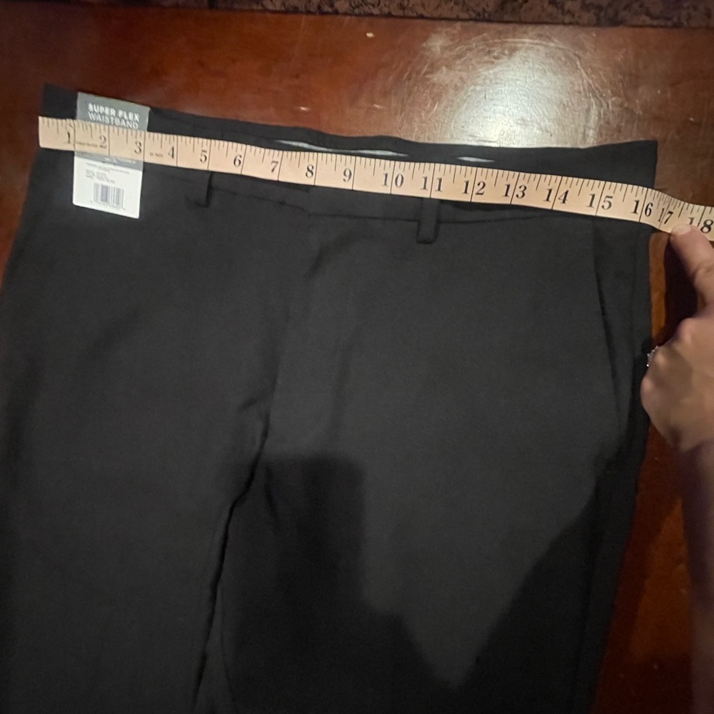 HAGGAR Super Flex Waistband REPREVE Mens Dress Flat Front Pants 32 X 32 NWTag - Picture 10 of 14